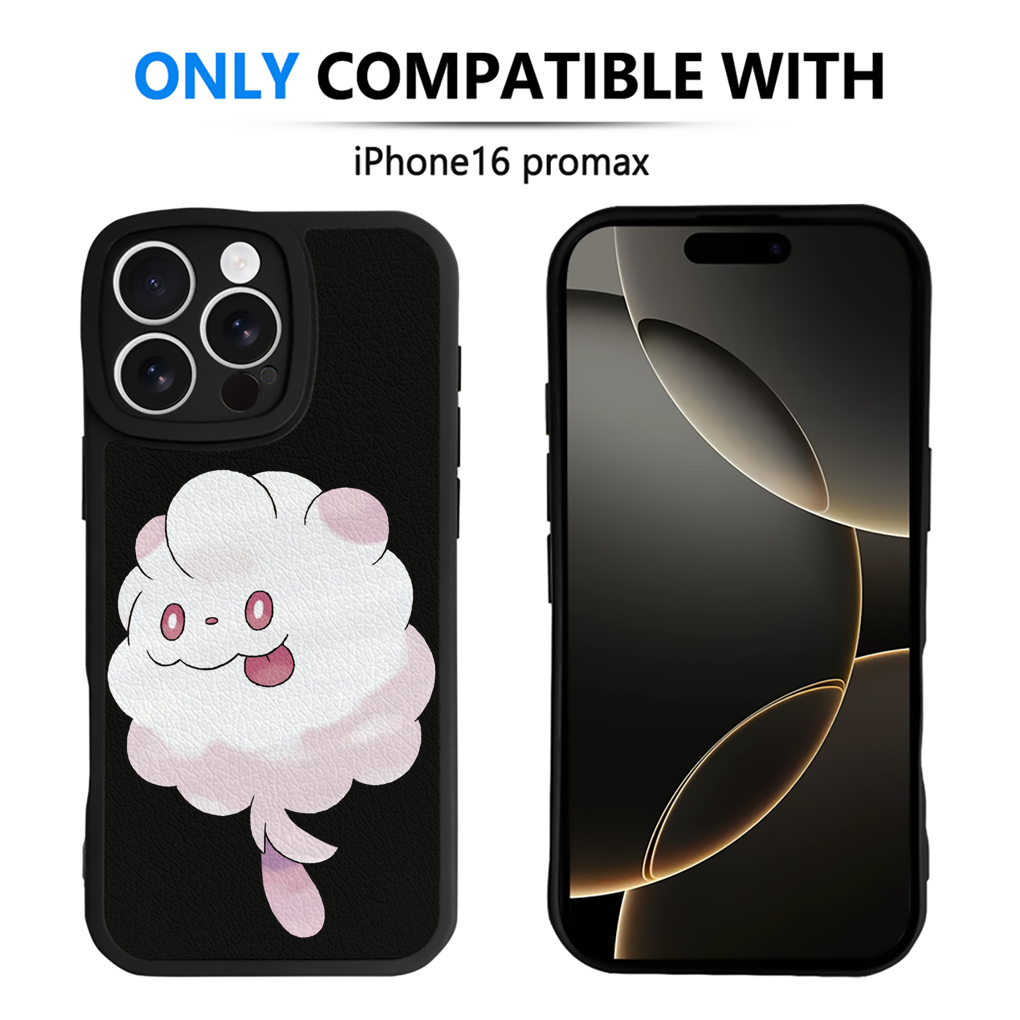 （画像用） ポケットモンスター Pokémon 【iPhone 16シリーズ対応】シリコンスマホケース（レザー調） 材質：シリコン